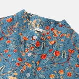 Chemise Florale à Col Officier