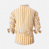 Ancienne Monde | Chemise Rayée à Boutons pour Homme – Sophistication Tailleur