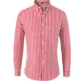 Chemise Rayée à Col Boutonné