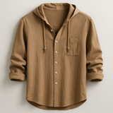 Chemise Homme à Capuche Boutonnée