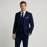 Costume trois-pièces homme coupe slim en laine mélangée
