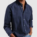 Chemise Texturée à Poche Poitrine