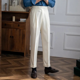 Pantalon Homme Plissé Taille Croisée