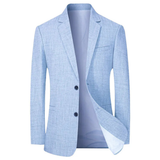 Blazer Ajusté Été Gris Homme