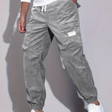 Pantalon Cargo Ample à Taille Élastique