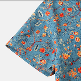 Chemise Florale à Col Officier
