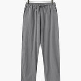Pantalon Plissé à Taille Élastique et Cordon