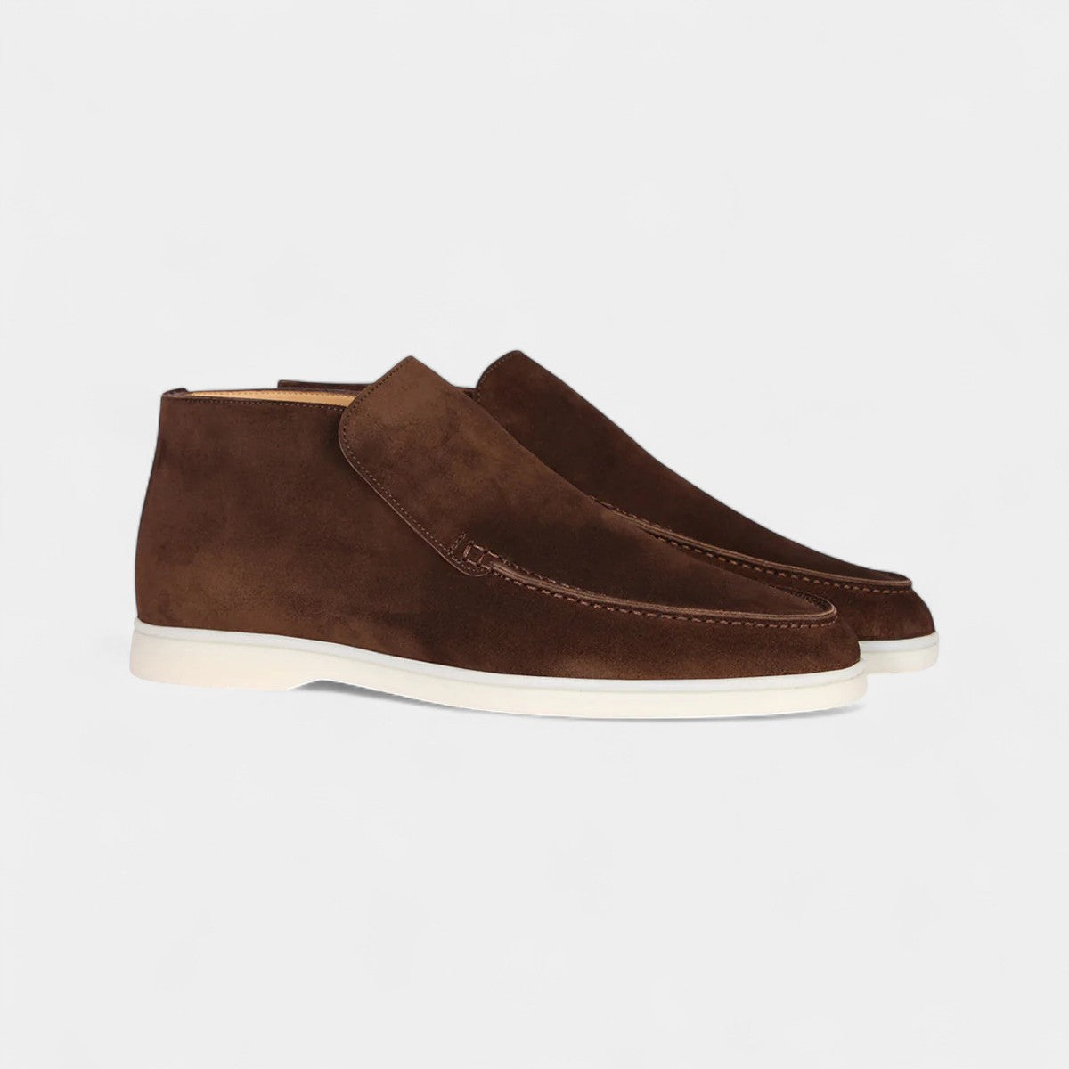 Mocassins homme en cuir suédé