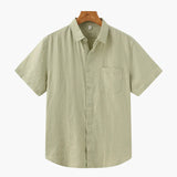 Chemise Texturée à Poche Poitrine