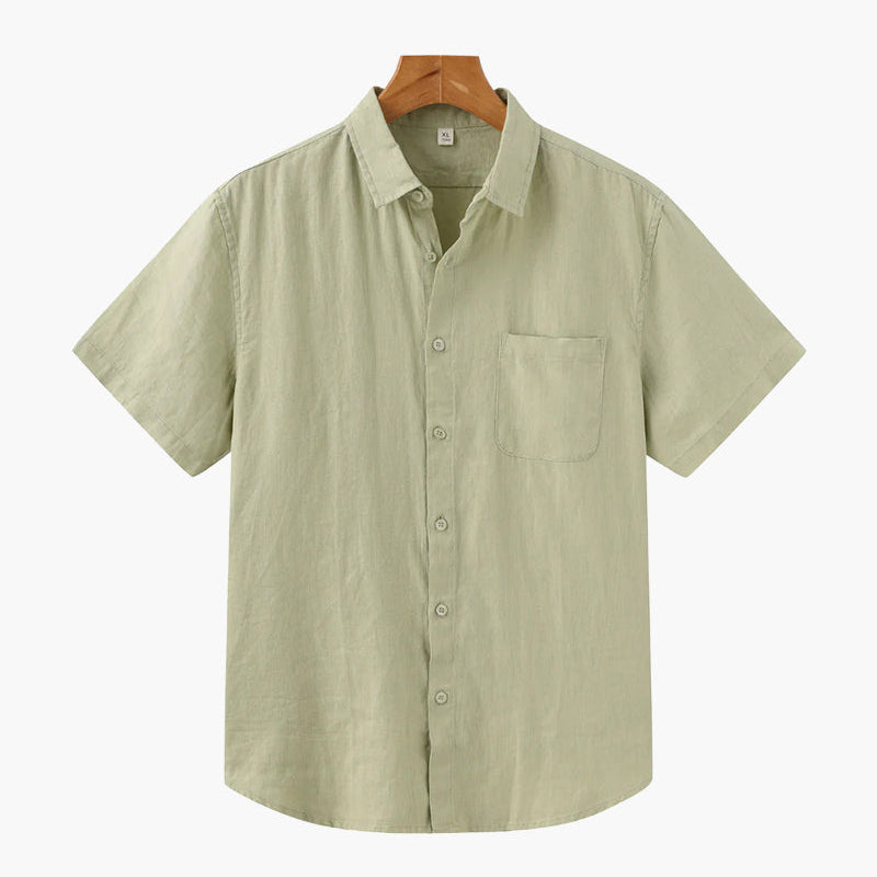 Chemise Texturée à Poche Poitrine