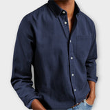 Chemise Homme en Lin avec Poche Poitrine