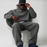 Ensemble homme sweat à capuche oversize et jogging fuselé