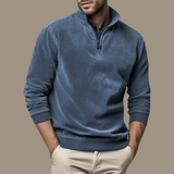 Pull Homme Col Montant Demi-Zip