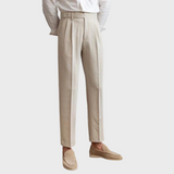 Pantalon Habillé à Pinces Coupe Élancée