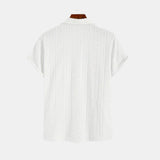 Chemise Ajourée à Col Revers