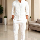 Chemise Minimaliste à Col Officier