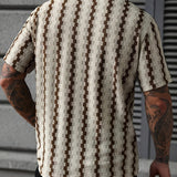 Chemise Homme à Rayures Verticales Texturées