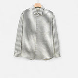 Ancienne Monde | Chemise Rayée à Manches Longues pour Homme – Superposition Légère, Élégance Côtière Intemporelle