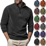 Pull Homme Col Montant Demi-Zip