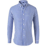 Chemise Rayée à Col Boutonné