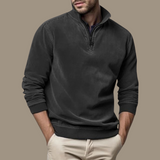 Pull Homme Col Montant Demi-Zip