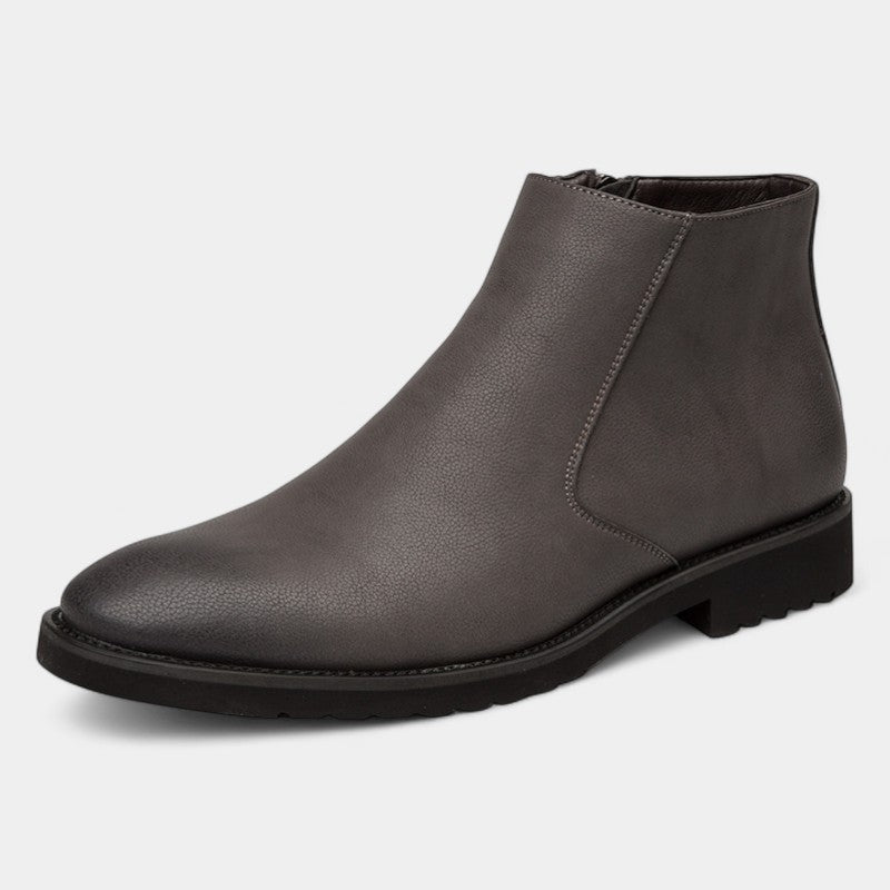 Bottes Hautes Homme Cuir – Classique Britannique Quotidien