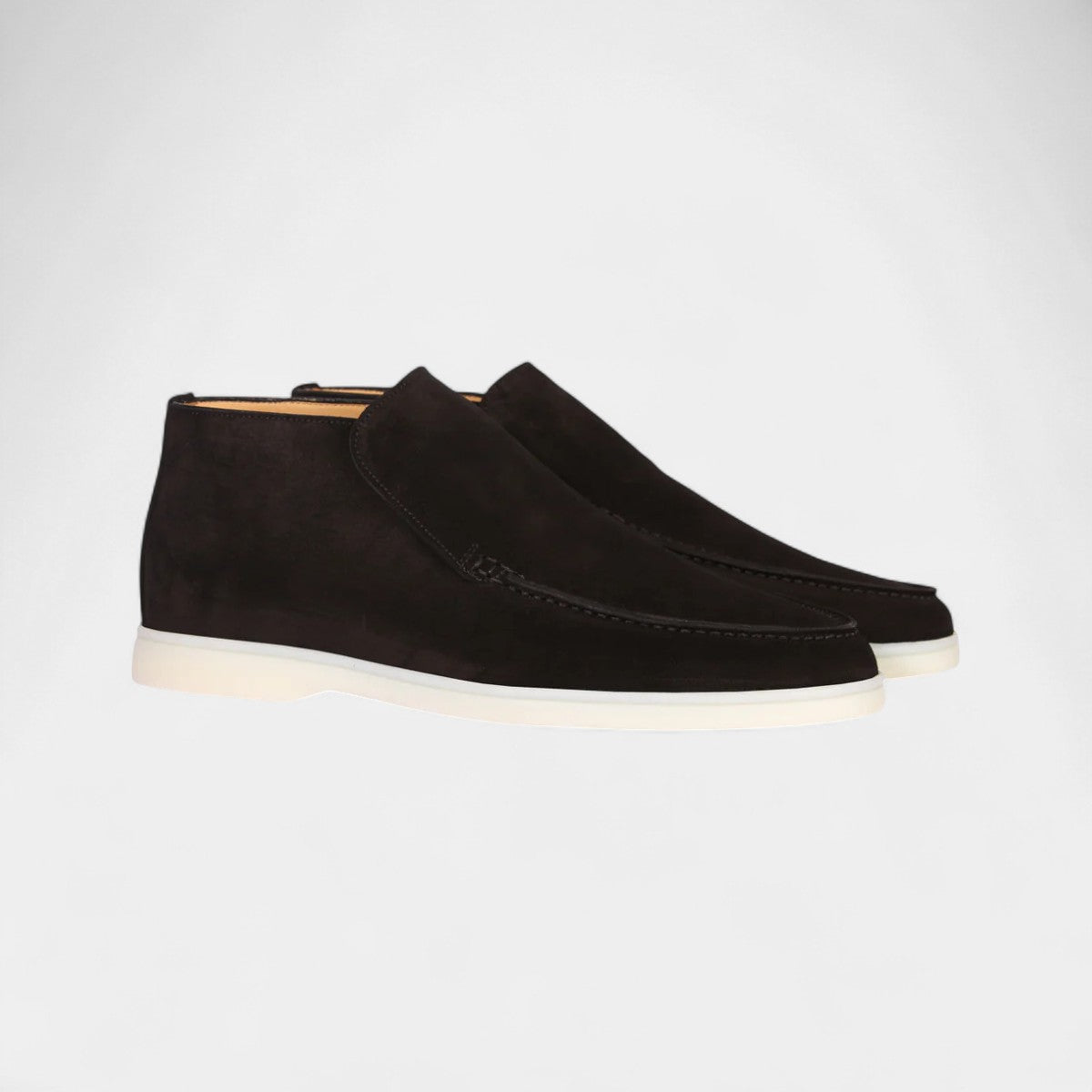 Mocassins homme en cuir suédé