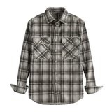 Chemise en velours côtelé à carreaux pour homme avec poches poitrine et boutons