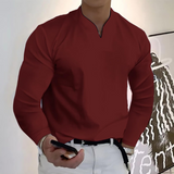 Chemise Homme Col Mao à Manches Longues