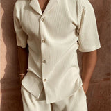 Ensemble Chemise et Short Homme en Lin
