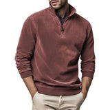 Pull Homme Col Montant Demi-Zip