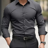 Chemise Homme Ajustée à Col Classique