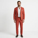 Costume casual en lin coupe slim pour homme