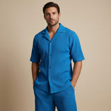 Ensemble Chemise et Short Homme à Manches Courtes