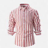 Ancienne Monde | Chemise Rayée à Boutons pour Homme – Sophistication Tailleur