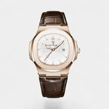Montre pour Homme Bracelet Cuir – Quartz Lumineuse et Étanche 40 mm