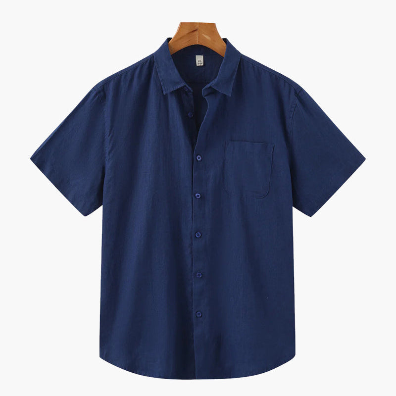 Chemise Texturée à Poche Poitrine