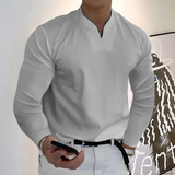 Chemise Homme Col Mao à Manches Longues
