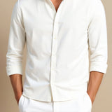 Chemise Minimaliste à Col Officier