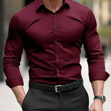 Chemise Homme Ajustée à Col Classique