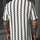 Chemise Homme à Rayures Verticales Texturées