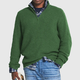 Pull Tricoté Col Zippé Homme