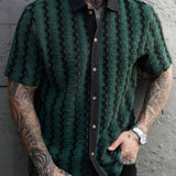 Chemise Homme à Rayures Verticales Texturées