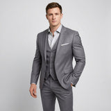 Costume trois-pièces homme coupe slim en laine mélangée