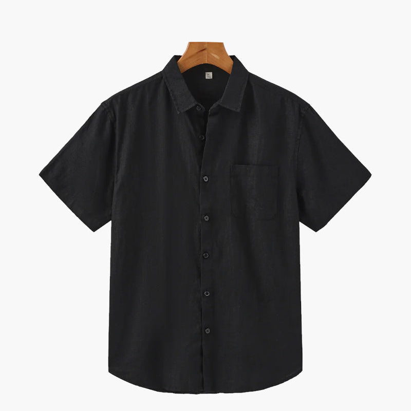 Chemise Texturée à Poche Poitrine