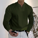 Chemise Homme Col Mao à Manches Longues
