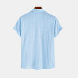 Chemise Ajourée à Col Revers