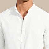 Chemise Minimaliste à Col Officier