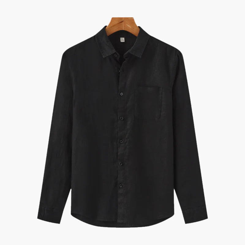 Chemise Texturée à Poche Poitrine