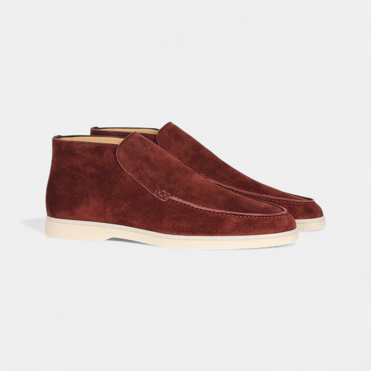 Mocassins homme en cuir suédé